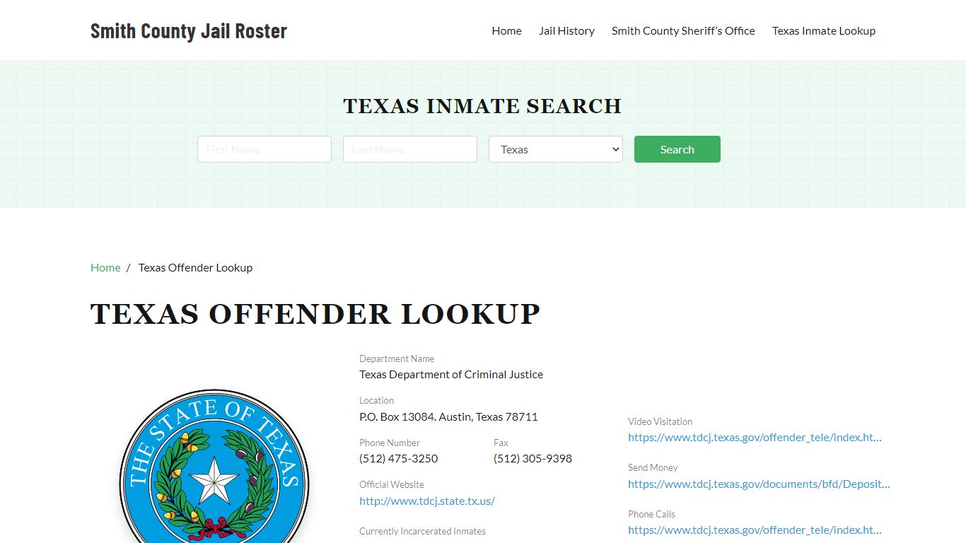 Texas Inmate Search, Jail Rosters